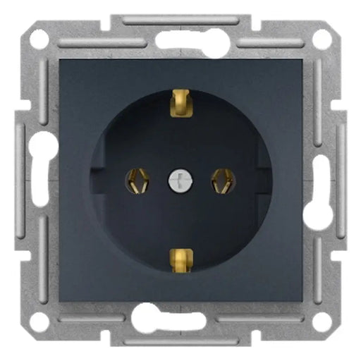 CONTACT SHUKO SINGLE ANTHRACITE SCHNEIDER ASFORA - Ключове и контакти<<<Електроматериали<<<Praktiker&&&Ключове и