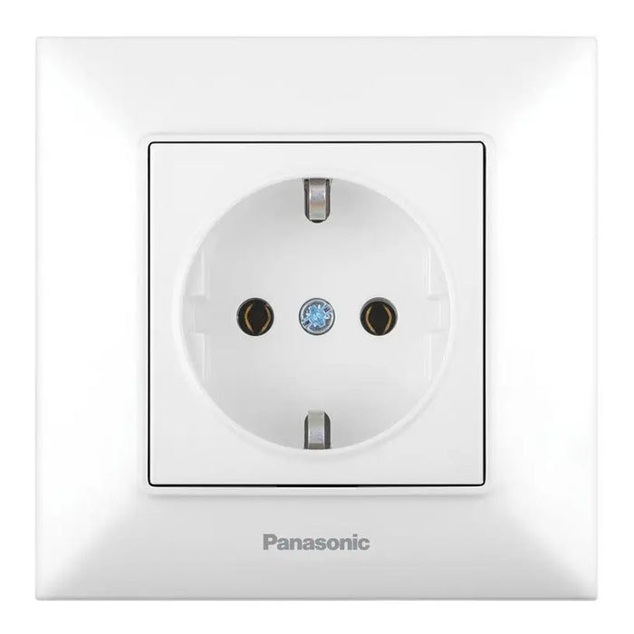 CONTACT SHUKO WHITE PANASONIC Arkedia Slim - Ключове и контакти<<<Електроматериали<<<Praktiker&&&Ключове и