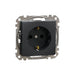 CONTACT SINGLE ANTHRACITE SCHNEIDER SEDNA (SDD114021) - Ключове и контакти<<<Електроматериали<<<Praktiker&&&Ключове и