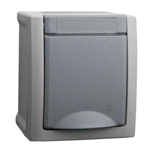 CONTACT SINGLE IP54 PANASONIC Pacific - Ключове и контакти<<<Електроматериали<<<Praktiker&&&Ключове и