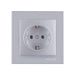 CONTACT SINGLE SILVER NILSON ALEGRA - Ключове и контакти<<<Електроматериали<<<Praktiker&&&Ключове и