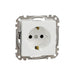 CONTACT SINGLE WHITE SCHNEIDER SEDNA (SDD111022) - Ключове и контакти<<<Електроматериали<<<Praktiker&&&Ключове и