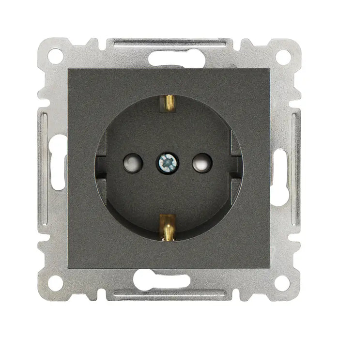 CONTACT SINGLE WITH CHILD PROTECTION MECHANISM GRAPHITE MAKEL KAREA LINE - Ключове и
