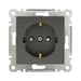 CONTACT SINGLE WITH CHILD PROTECTION MECHANISM GRAPHITE MAKEL KAREA LINE - Ключове и
