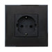 CONTACT SINGLE WITH FRAME BLACK BTICINO CLASSIA - Ключове и контакти<<<Електроматериали<<<Praktiker&&&Ключове и