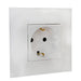 CONTACT SINGLE WITH FRAME WHITE BTICINO CLASSIA - Ключове и контакти<<<Електроматериали<<<Praktiker&&&Ключове и