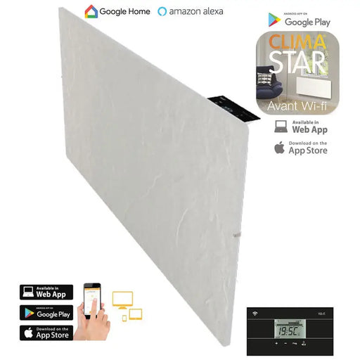 Convector CLIMASTAR STAR Wi-Fi 2000 WHITE HEATED AREA UP TO 25.00 m² WHITE RELIEF WI-FI - Конвектори<<<Отопление