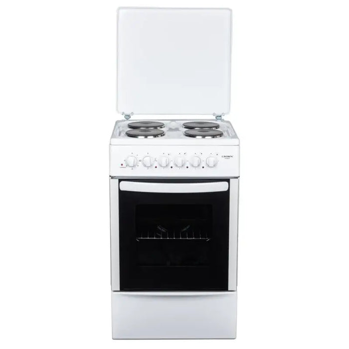 Cooker (current) Crown CR-50E50 4 current White - Готварски печки<<<Домакински електроуреди<<<ZoraSite
