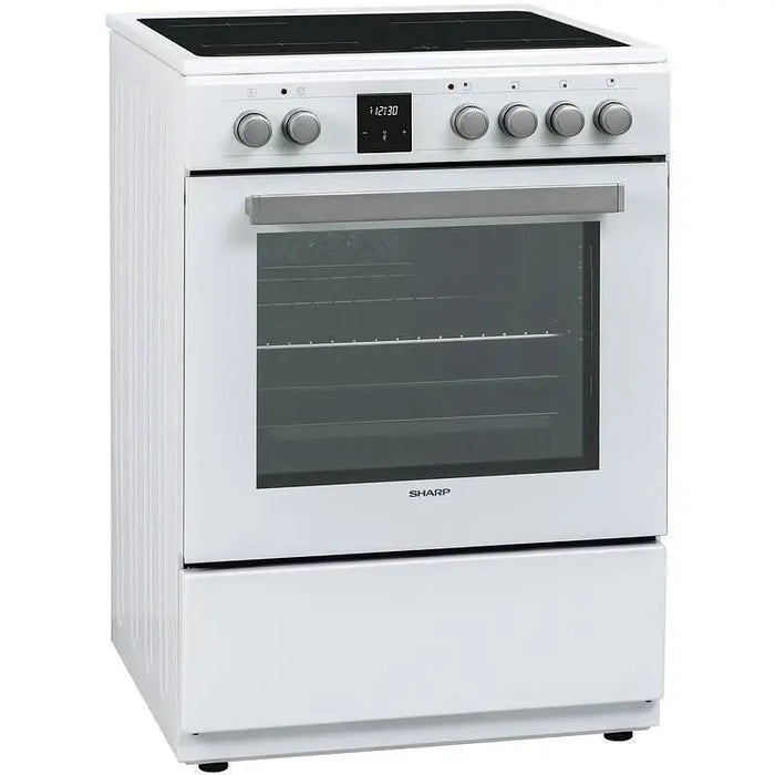 Cooker (current) Sharp KF-76FVDT22WMK-EU Ceramic White - Готварски печки<<<Домакински електроуреди<<<ZoraSite