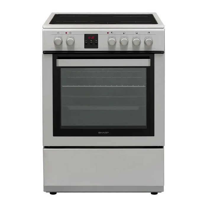 Cooker (electric) Sharp KF-76FVDD22IMK-CH Ceramic INOX - Готварски печки<<<Домакински електроуреди<<<ZoraSite
