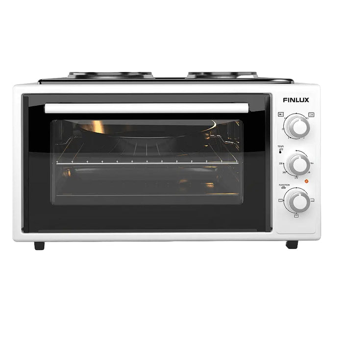 Cooker (mini) Finlux FMC-4524WF 2 current White - Мини готварски печки<<<Домакински електроуреди<<<ZoraSite