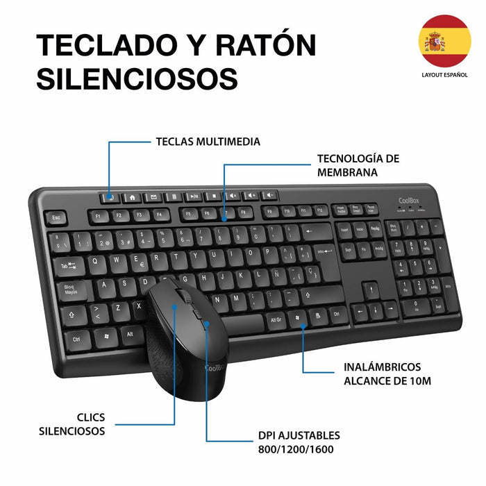 Keyboard and Mouse CoolBox COO-KTR-03W