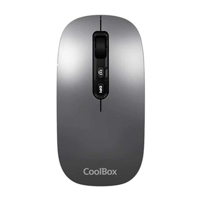 Wireless Mouse CoolBox Ratón W02-IA White Grey 1600 dpi