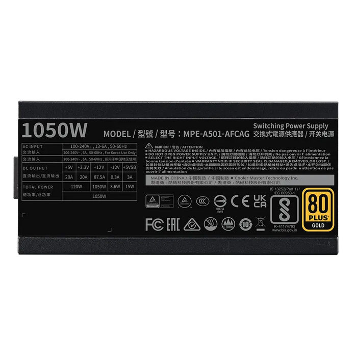 Cooler Master MWE GOLD 1050W V2 ATX 3.1 power supply