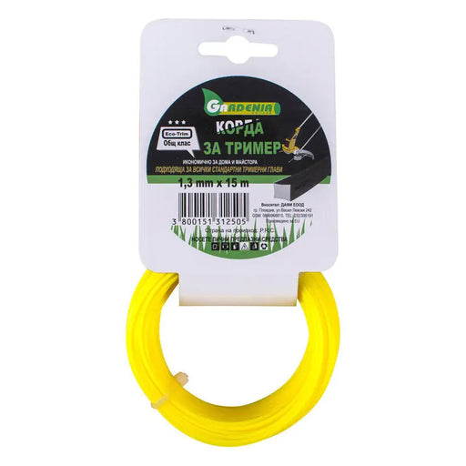 CORD FOR MOWING PROFILE SQUARE GARDENIA 1.3 MM 15 M - Аксесоари за градински машини<<<Градински
