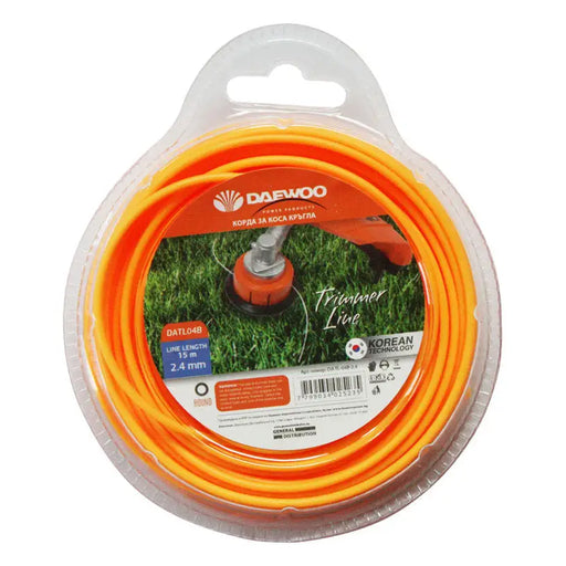 CORD FOR TRIMMER PROFILE CIRCLE DAEWOO 2.4 MM 15 M - Аксесоари за градински машини<<<Градински