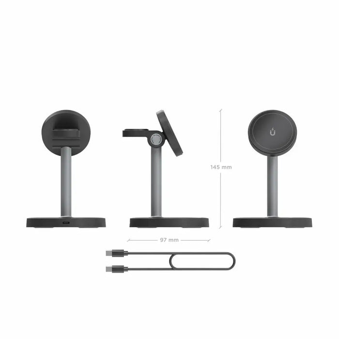 Cordless Charger Aisens ASCH-15W3WC066-BK Black 15 W - Електроника Телефони и таблети<<<Компютри|