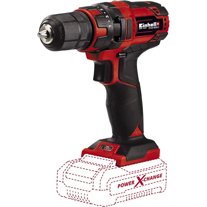 CORDLESS DRILL EINHELL TC-CD 18/35 Li 18 V 35.00 nm WITHOUT BATTERY AND CHARGER - Акумулаторни бормашини и