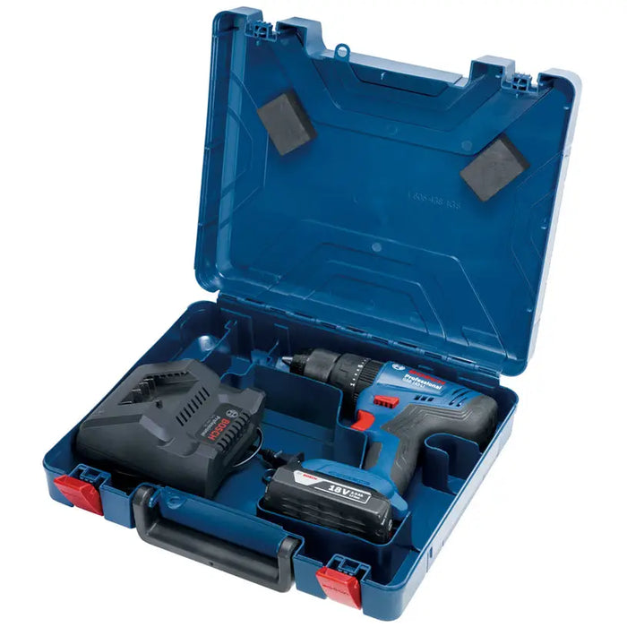 CORDLESS IMPACT DRILL BOSCH PROFESSIONAL GSB 183 Li 18 V 56.00 nm NUMBER OF BATTERIES 1 2.00 Ah SUITCASE - Акумулаторни