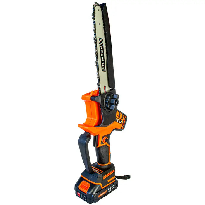 CORDLESS MINI CHAINSAW PREMIUM 21 V NUMBER OF BATTERIES 2 1.50 Ah BAR LENGTH 20.00 cm - Акумулаторни мини