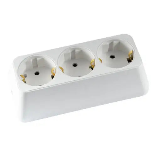CORDLESS TRIPLE WHITE MELOPLAM DISCONNECTOR - Разклонители и адаптери<<<Електроматериали<<<Praktiker&&&Разклонители и