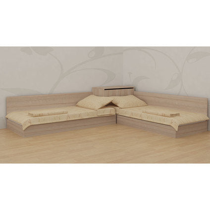 CORNER BEDS WITH CHEST AND MECHANISM EKO FOR MATTRESSES 82X190 CM. SONOMA - Легла<<<Мебели и обков<<<Мебели и