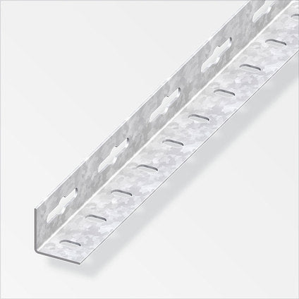 CORNER PROFILE GALVANIZED STEEL 35.5X35.5 MM 1 M ALFER ALUMINUM - Профили<<<Профили и планки<<<Инструменти и
