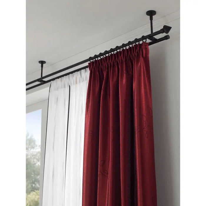 CORNICE WITH PROFILE GARDINIA MEMPHIS 120 CM. BLACK - Корнизи<<<Корнизи щори и пердета<<<Мебели и интериор<<<Praktiker