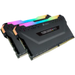 CORSAIR 16GB RAMKit 2x8GB DDR4 3200MHz 2x288 DIMM Unbuffered 16-18-18-36 Vengeance RGB Pro Black Heat Spreader RGB LED