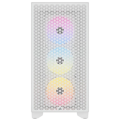 Corsair 3000D RGB Airflow Mid Tower Case White - Кутии за компютри<<<Компютърни компоненти<<<VAL&&&Компютър Мрежи и