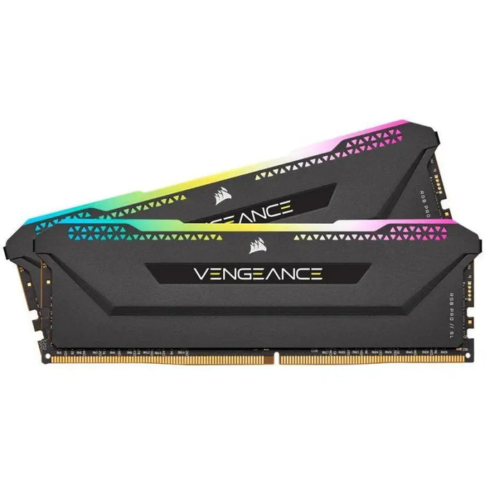 CORSAIR DDR4 16GB 2x8GB 3200MHz DIMM CL16 VENGEANCE RGB Pro SL Black 1.35V XMP 2.0 - Памети за настолни