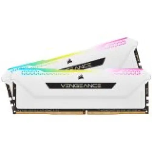 CORSAIR DDR4 16GB 2x8GB 3600Mhz DIMM CL18 VENGEANCE RGB PRO SL White 1.35V XMP 2.0 - Памети за настолни