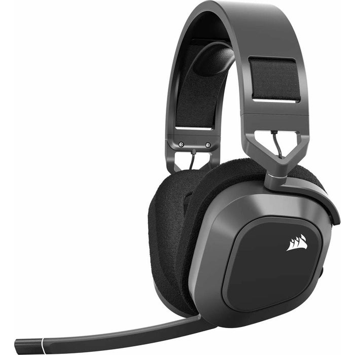 Gaming headset with microphone Corsair HS80 MAX Steel Gray wireless and bluetooth PC/PS5/PS4