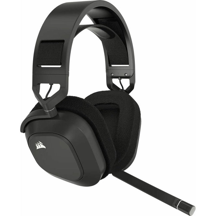 Gaming headset with microphone Corsair HS80 MAX Steel Gray wireless and bluetooth PC/PS5/PS4