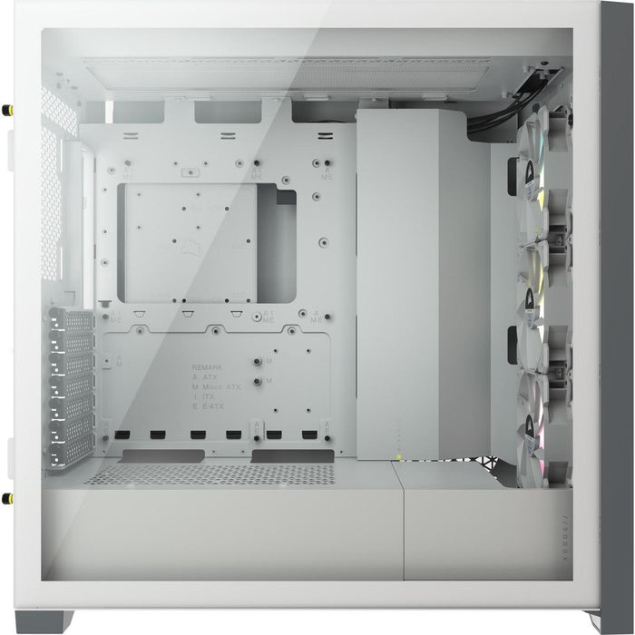 Box Corsair iCUE 5000X RGB Mid Tower, Tempered Glass, White