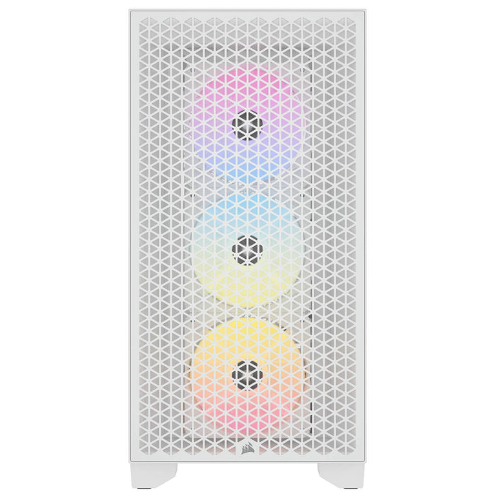 Corsair 3000D RGB Airflow Mid Tower Case, White