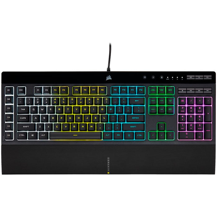 Gaming membrane keyboard Corsair K55 RGB Pro, USB
