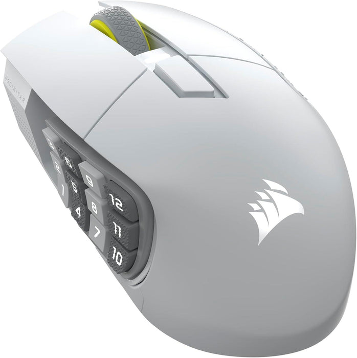 CORSAIR SCIMITAR ELITE WIRELESS SE White, 33000 DPI, Optical Gaming Mouse