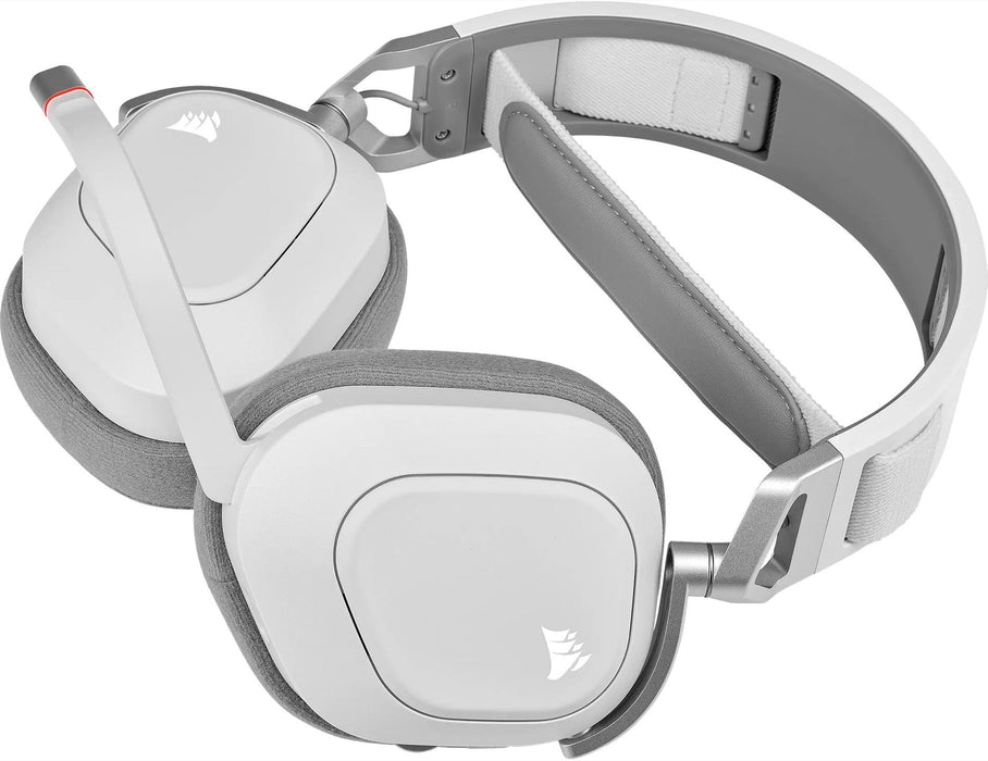 Corsair HS80 RGB White Wireless PC/PS5/PS4 Gaming Headset with Mic