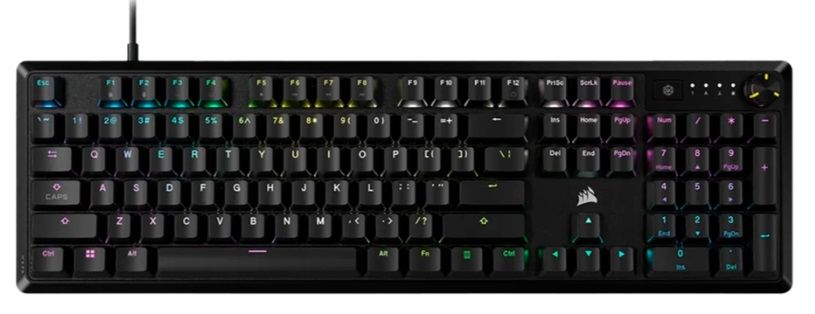 CORSAIR K70 Core RGB Mechanical Gaming Keyboard Corsair MLX Red Switch - Black