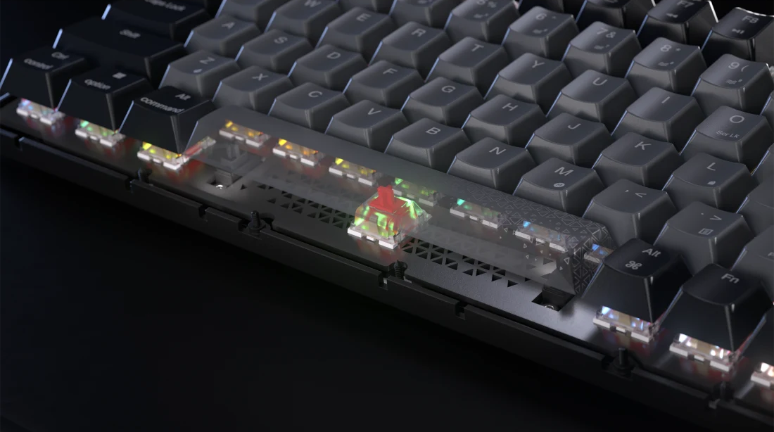 Corsair K65 Plus RGB 75% Wireless Mechanical Keyboard, HS, Corsair NLX Red Key Switches