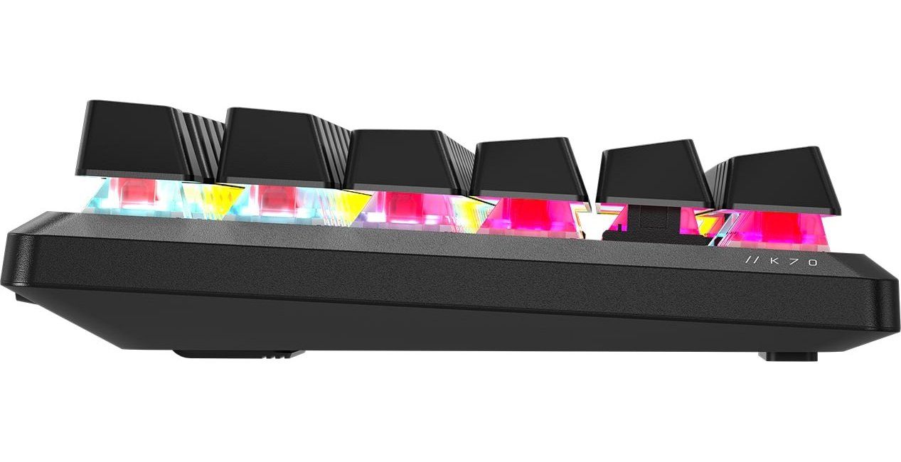 Corsair K70 RGB MK.2 Core TKL Mechanical Gaming Keyboard, Corsair MLX Red Switch