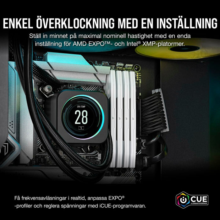 RAM Memory Corsair CMK32GX5M2B6400Z36W 32 GB DDR5 6400 MHz