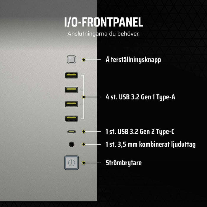 ATX Semi-tower Box Corsair CC-9011285-WW White Grey Multicolour