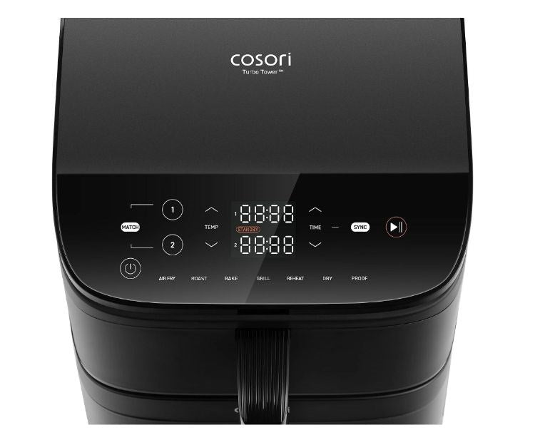 Cosori Turbo Tower Air Fryer 6.5L+4.3L Black EU KAAPAFCSNDE0243Y