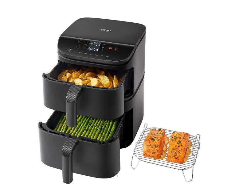 Cosori Turbo Tower Air Fryer 6.5L+4.3L Black EU KAAPAFCSNDE0243Y