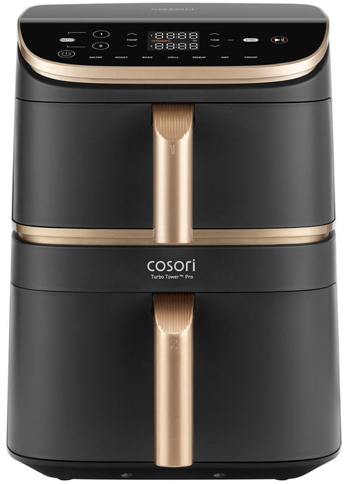 Cosori Turbo Tower Air Fryer 6.5L+4.3L Black EU KAAPAFCSSEU0246Y