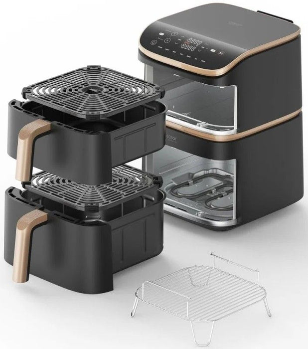 Cosori Turbo Tower Air Fryer 6.5L+4.3L Black EU KAAPAFCSSEU0246Y