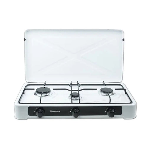 Countertop Hob Gas Ravanson K-03TB [white; 3 zone(s)] - CookersAGD-KTU<<<Home Appliance - ProductsAGD<<<ActionPL