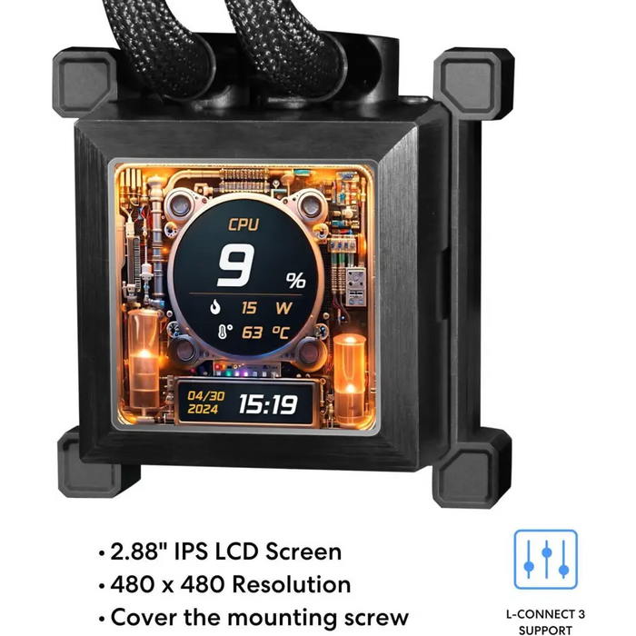 CPU Cooler Lian Li HydroShift LCD 360 Silent - Black - Охладители за процесори<<<Компютърни компоненти<<<ValiAPI
